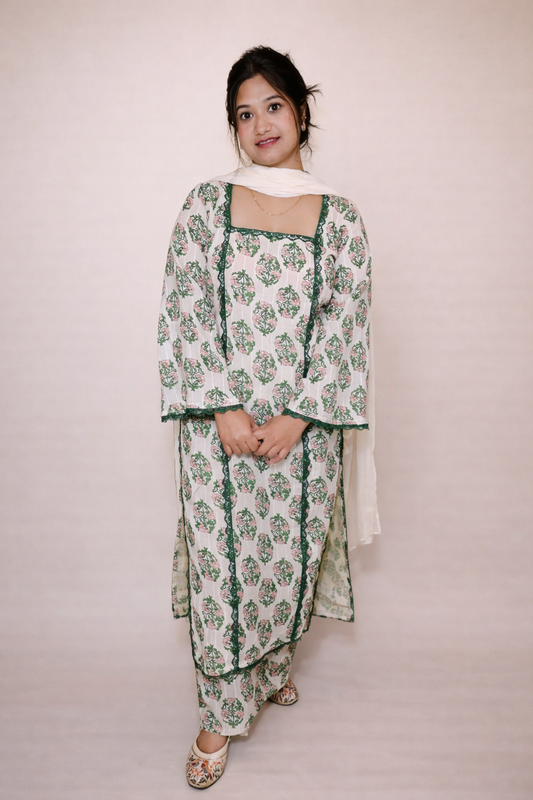 Ruby Printed Kurti Set